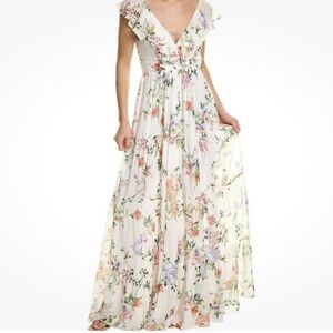 Yumi Kim Floral Maxi Dress - Cream and Multicolor